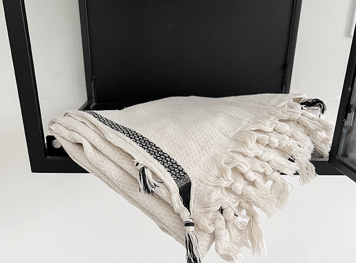 Black Horizontal Stripe - CAPSULE COLLECTION - Porto Towels