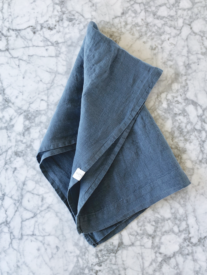 Blue Mirage - Antibacterial Frederiksberg Linen Dish Towel