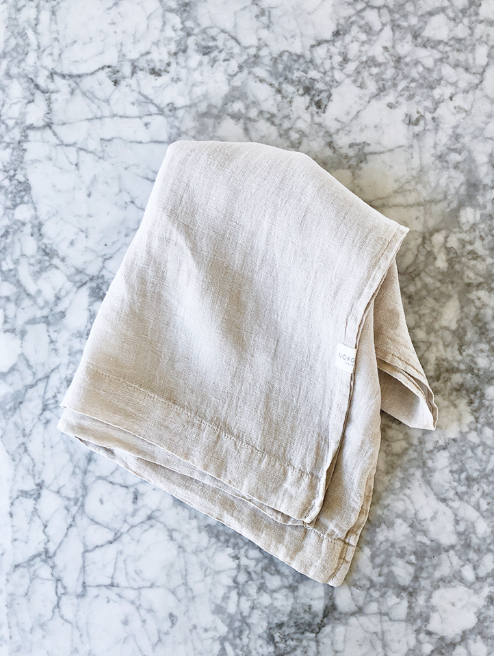 Sand - Antibacterial Frederiksberg Linen Dish Towel